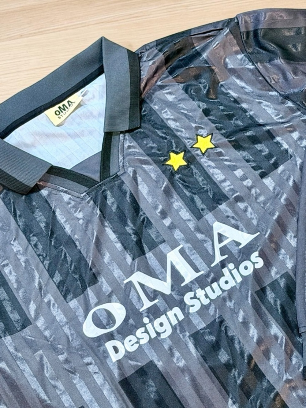 Oma Design Studio Unisex Adults' Long Sleeve Soccer Jersey Black, Size XL NWOT